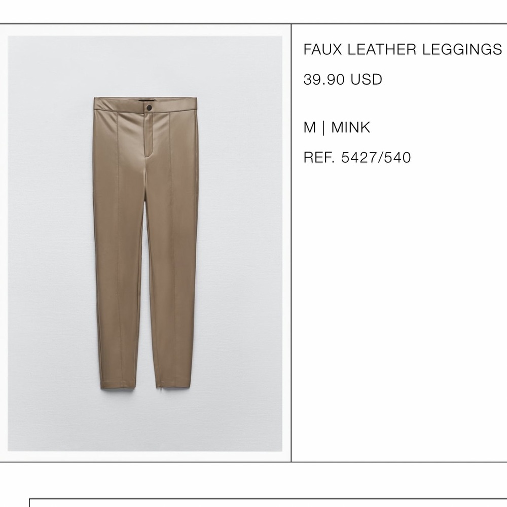 Faux Leather leggings worn once